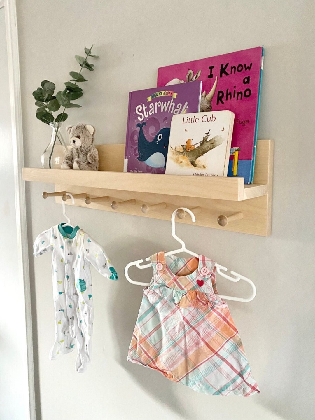 Nursery Shelf, Nursery Decor, Nursery Shelves, Wooden Picture Ledge ...
