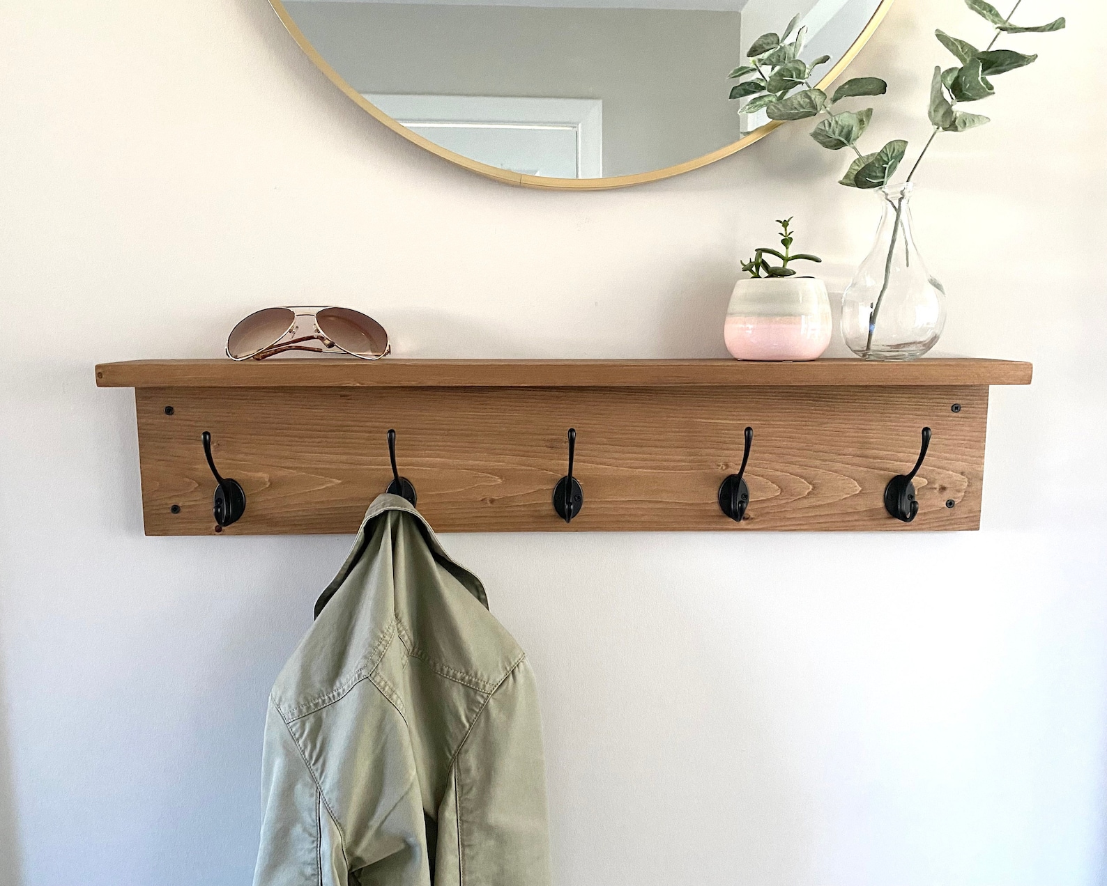 Coat Rack Coat Hooks Entryway Organizer Coat Hook Rack With - Etsy