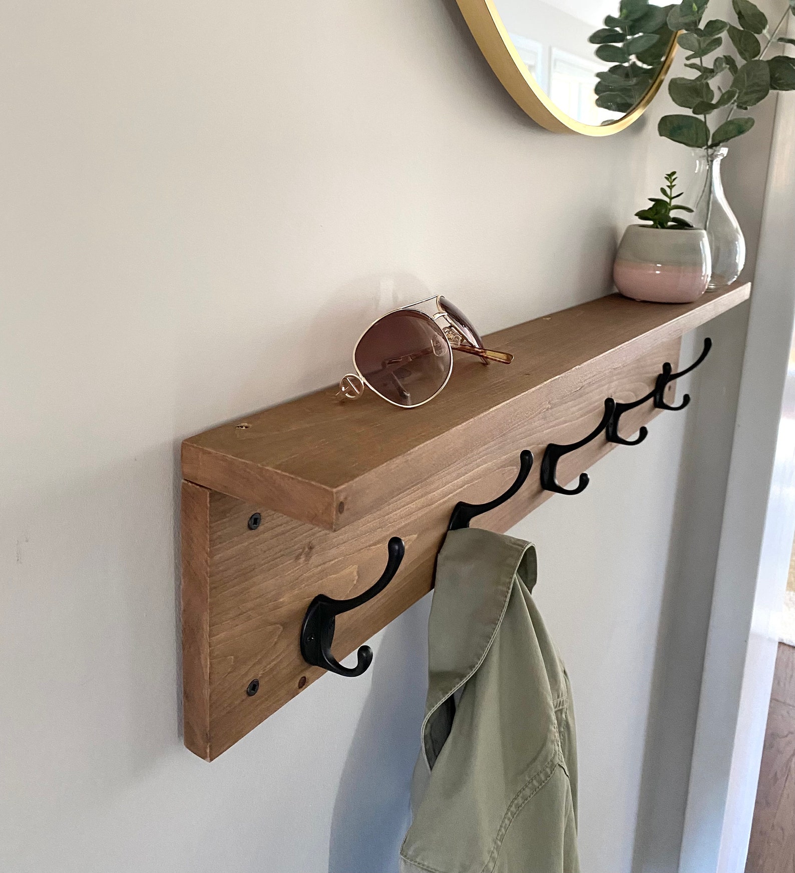 Coat Rack Coat Hooks Entryway Organizer Coat Hook Rack With - Etsy