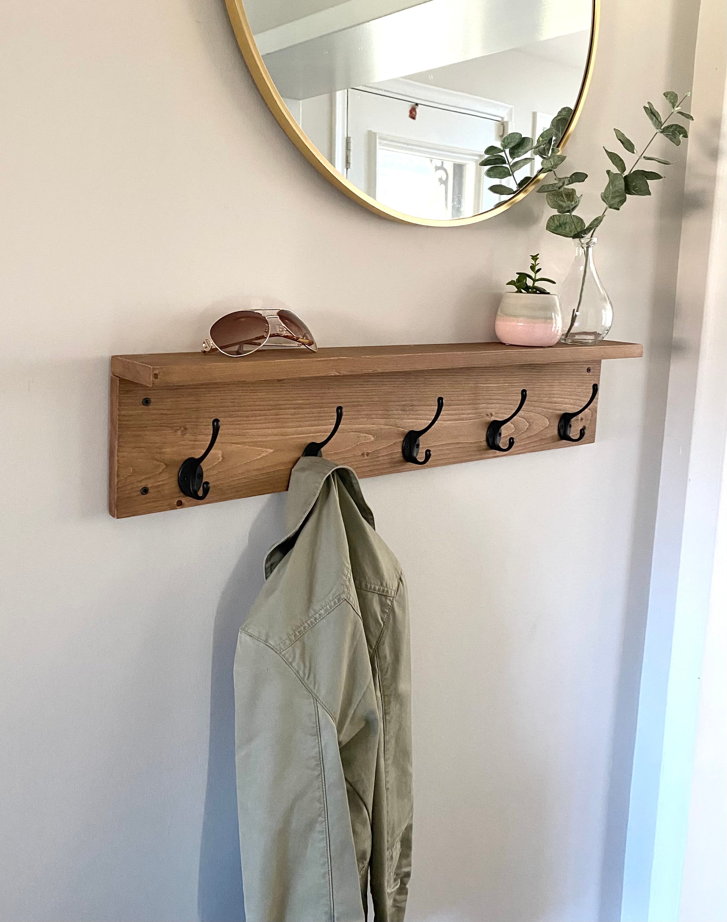Coat Rack Coat Hooks Entryway Organizer Coat Hook Rack With - Etsy
