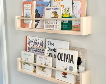 Children's Bookshelf, Nursery Shelves, Nursery Decor, Nursery Shelf, Kid's Bookshelf, Floating Shelves, Kid's Shelves, Baby Room Shelves