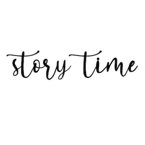 story time Cutout, Wall Decor, Nursery Decor, story time Sign, Laser Cut Word Sign, playroom decor