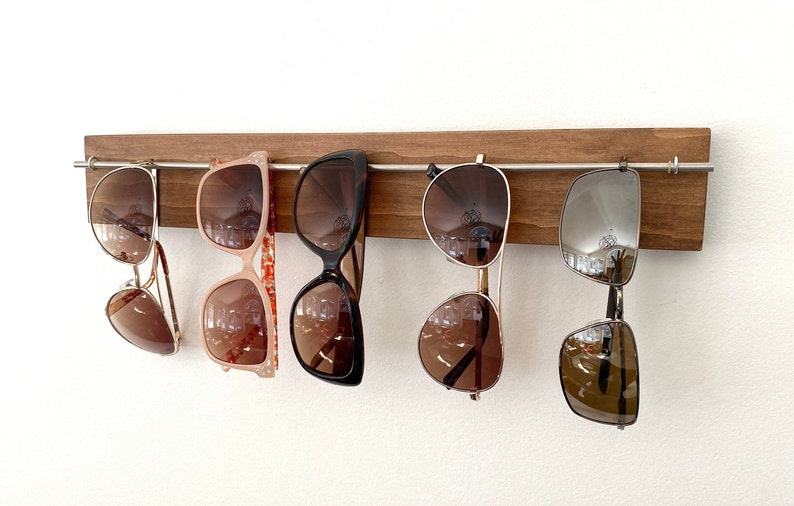 Sunglasses Holder Organizer, Earring holder, Sunglasses Hanger and Display, Modern Sunglass Holder, Sunglass Rack image 2