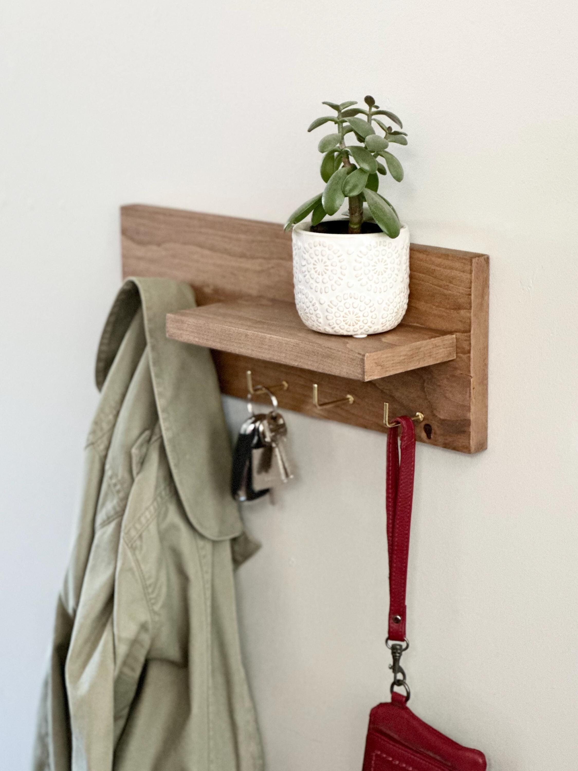 Entryway Organizer Key Holder Coat Hooks Sunglass Holder Key Hooks Front Hall Organization Coat Rack Wall Mount Shelf With Hooks Etsy