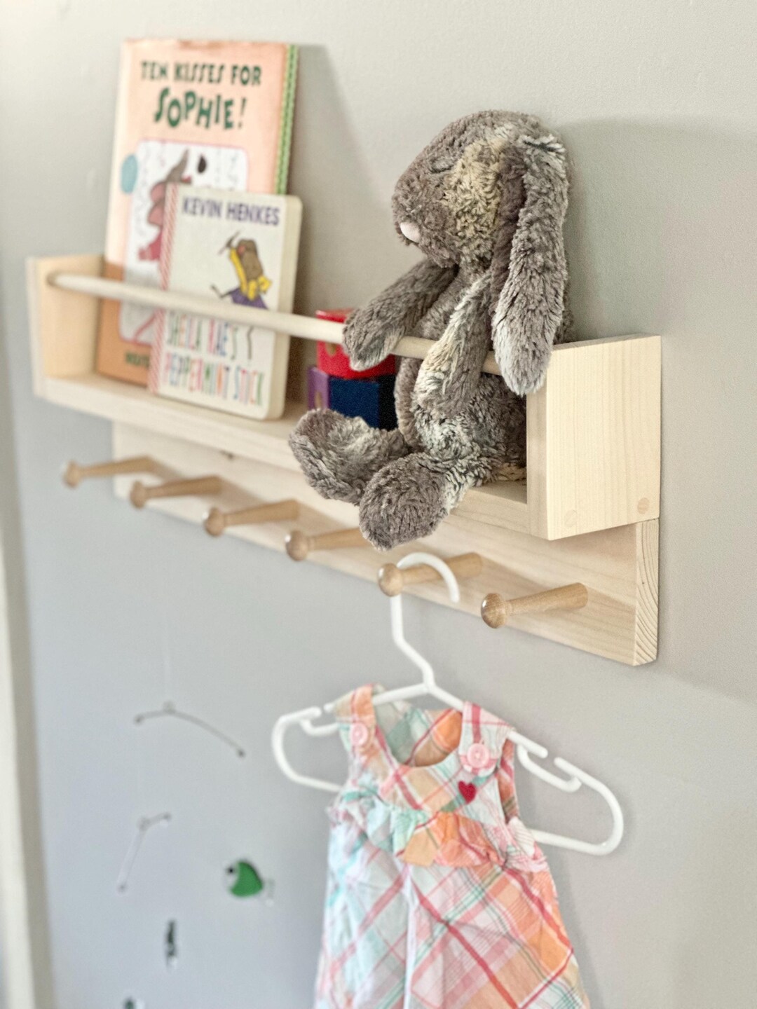 Nursery Shelf, Children's Bookshelf, Nursery Decor, Nursery Shelves ...