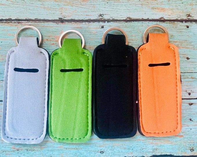 Chapstick Holder, Keychains,on the Go, Purse, Carry, Travel, School and