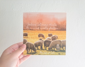 Congratulations card for baptism as a Jehovah's Witness