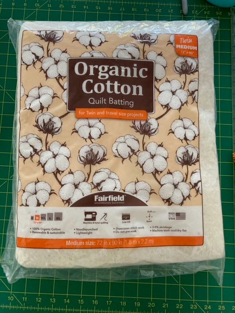Twin/medium Organic Cotton Batting Fairfield Batting Etsy