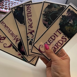 A6 Budget Binder Cash Envelopes - Dark Alice Series