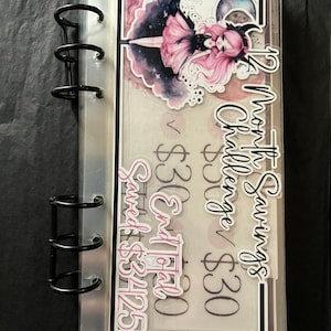 12 Month Savings Challenge set - upgraded - GothFae Series