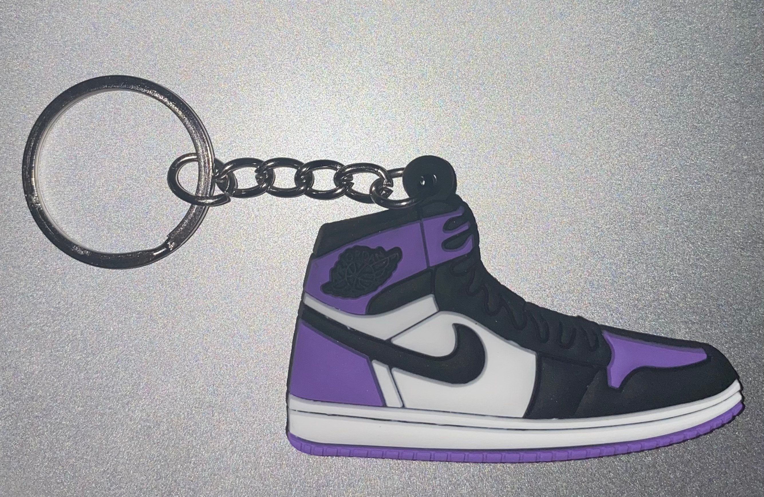 Jordan 1 Keychain Court Purple Etsy