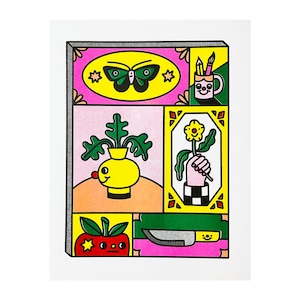 Break Time - Risograph Print