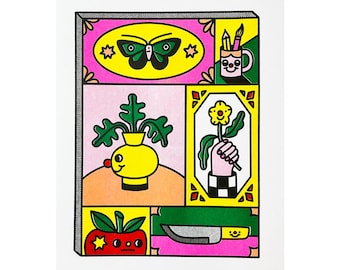 Break Time - Risograph Print