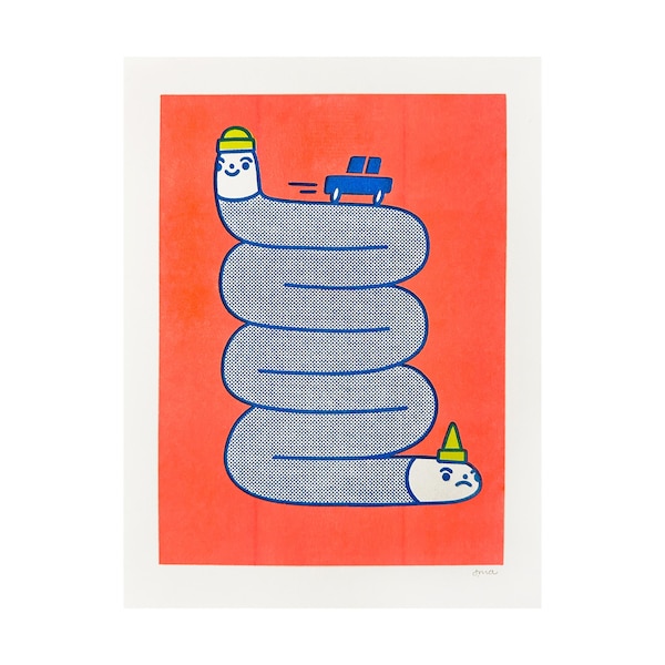 Early Bird Gets the Worm - Third Edition - Risograph Print