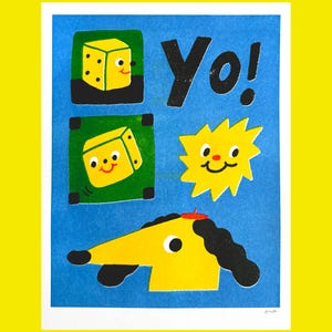 Life is a Roll of the Dice - Risograph Print