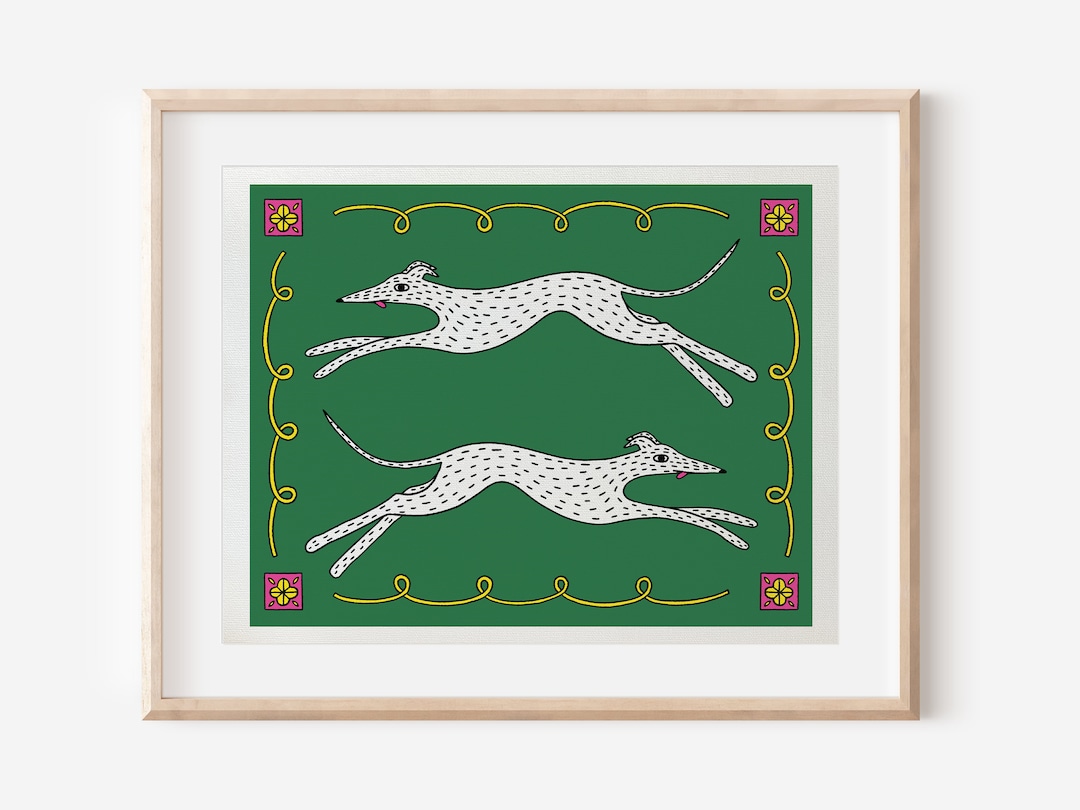 Greyhounds - Canvas Print