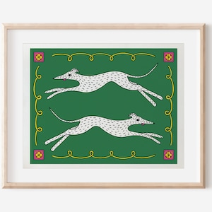 Greyhounds - Canvas Print