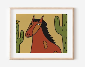 Peanut the Horse - Canvas Print
