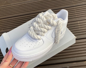 Custom Nike Air Force 1 Chunky Rope Trainers