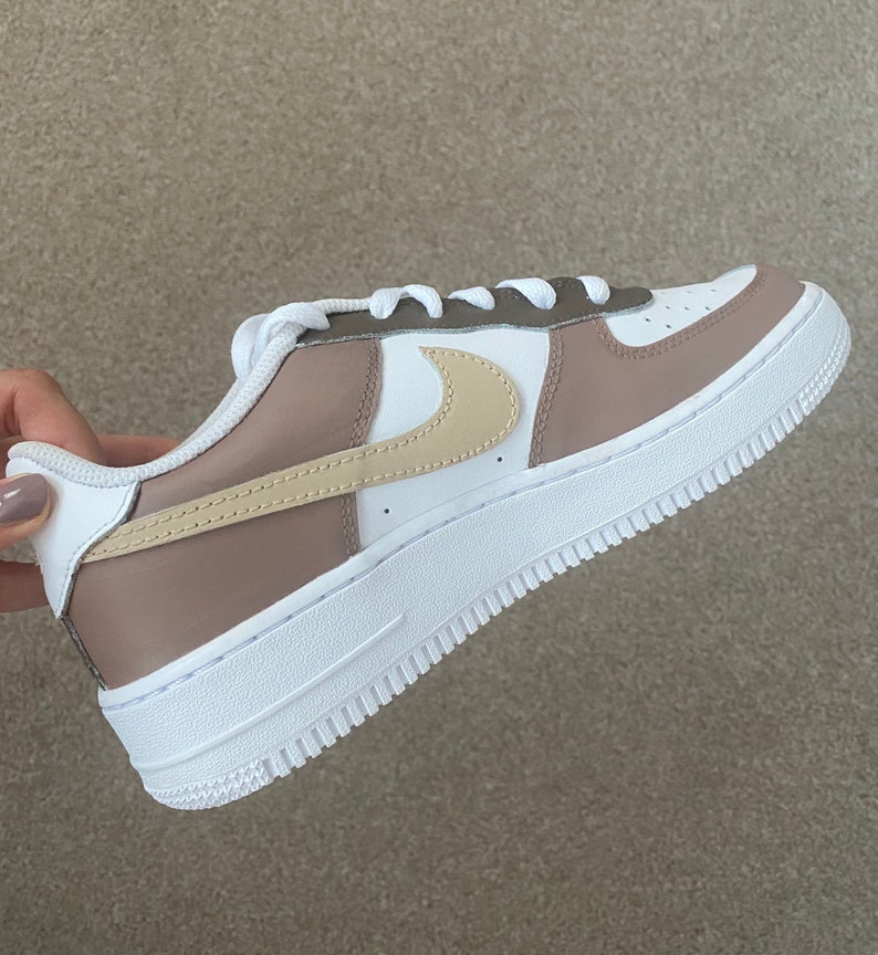 custom nike air force 1 brown