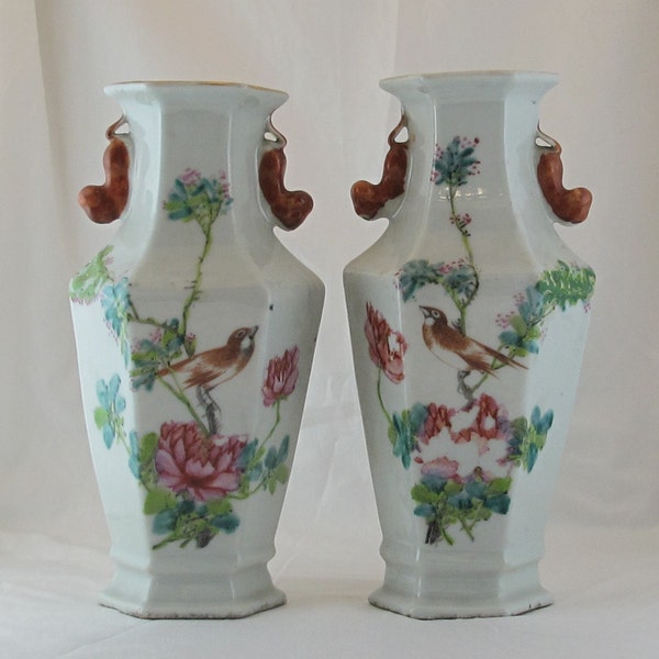 paire de vases CHINOIS CHINE 19è siècle