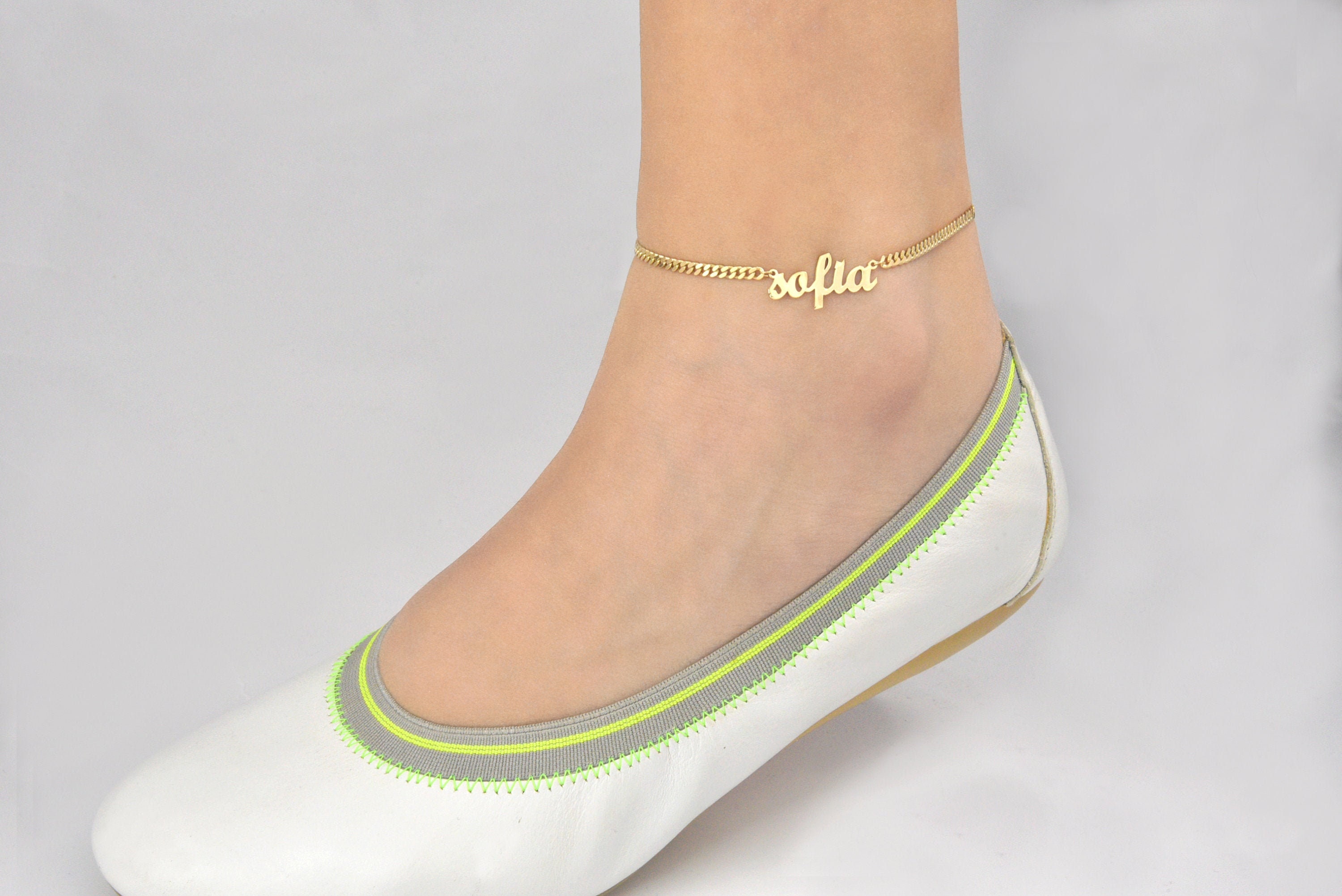 Name Anklet Initial Anklet Custom Silver Anklet Custom Etsy