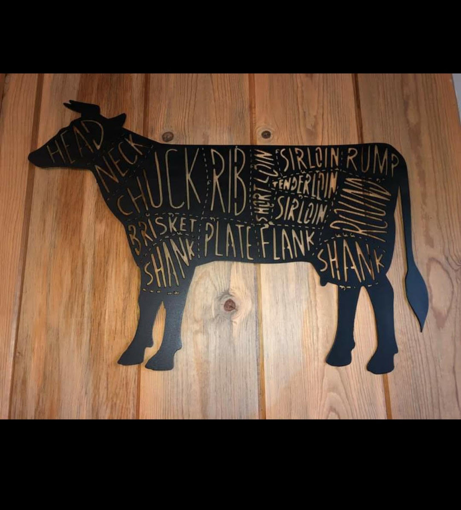 Cow Metal Wall Art / Gift / Home Decor / Metal Wall Etsy