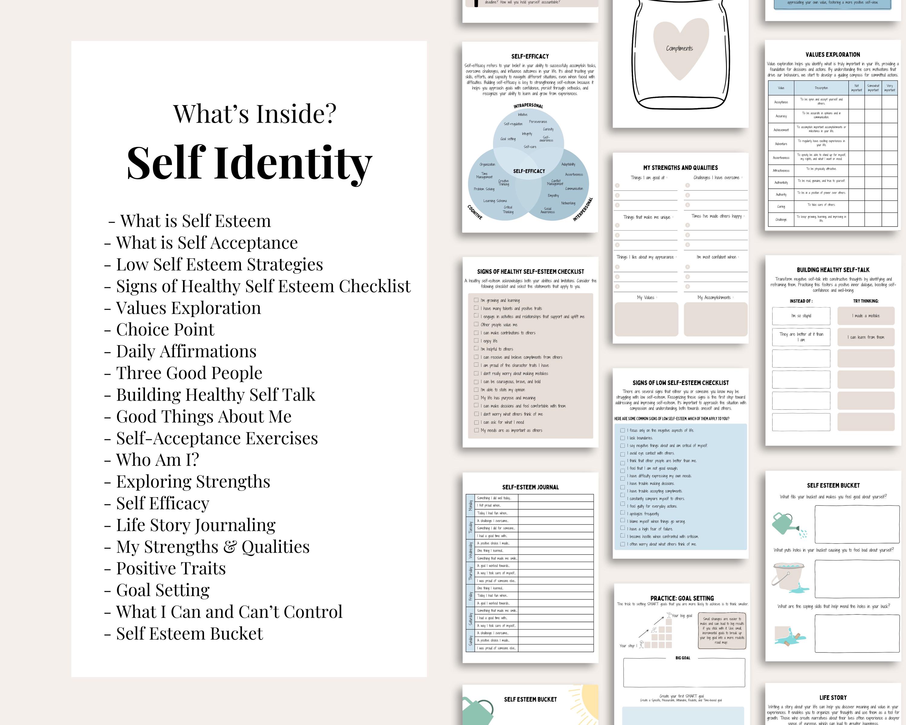 Self-esteem and confidence PDF bundle.