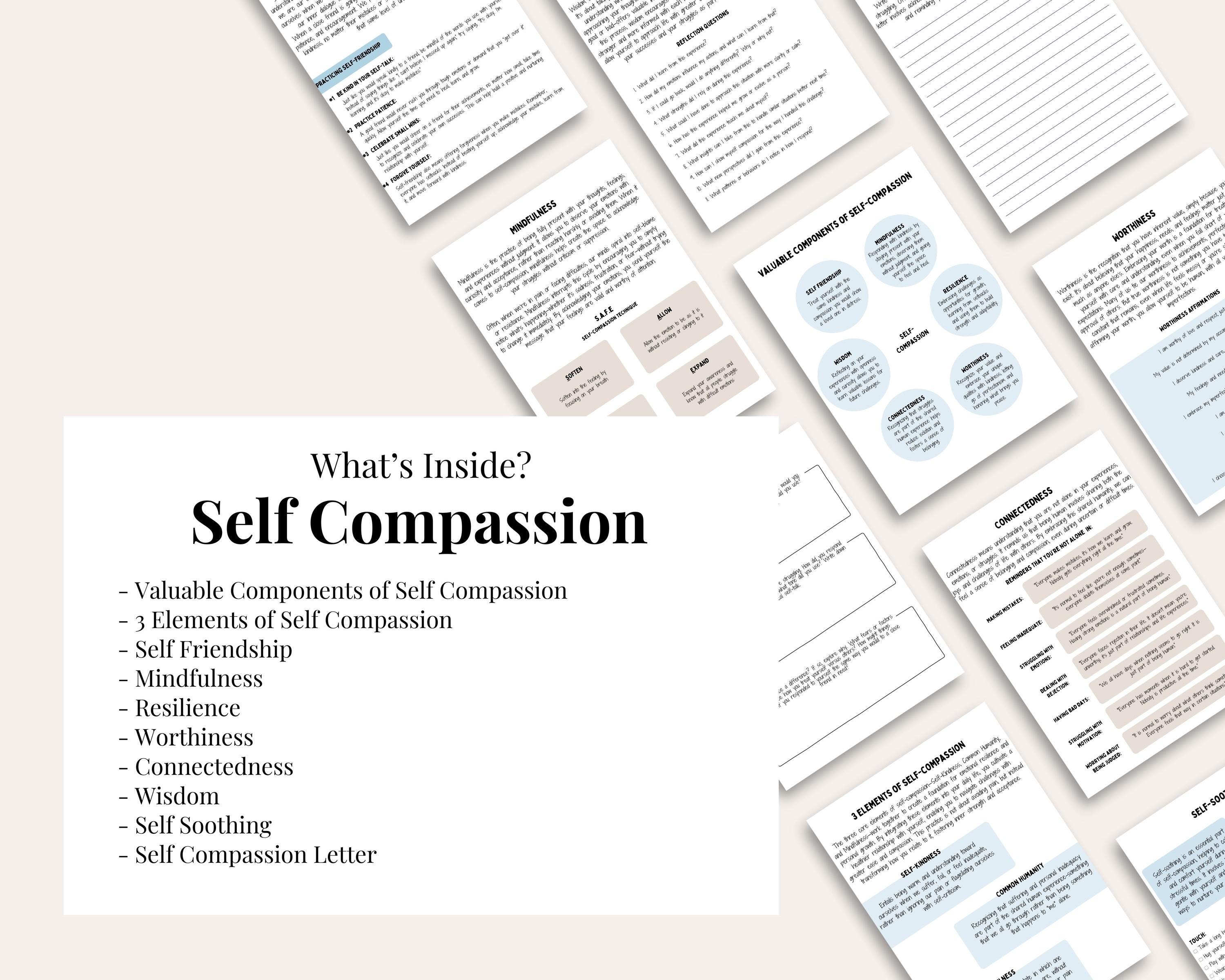 Self Worth Worksheets Bundle: Self Esteem & Confidence (PDF) - Etsy
