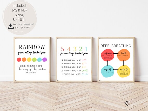 Digital Bundle Grounding Exercise Print Coping Skill Print Etsy Digital Bundle Grounding Exercise Print Coping Skill Print Etsy