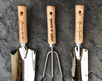 Personalized Garden Tools - Punjabi and English