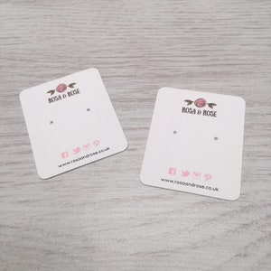 Custom Branded Earring Display Cards, Printed Jewellery Cards, Custom Jewellery Packaging, Printed Earring Packaging, Shop Display Materials