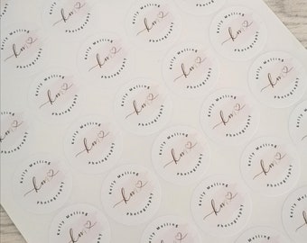 Custom Logo Stickers, 37mm Round Matte Labels, Packaging Stickers