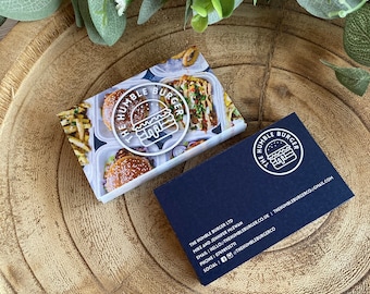 Gepersonaliseerde visitekaartjes, uniek ontwerp, briefpapier met merk