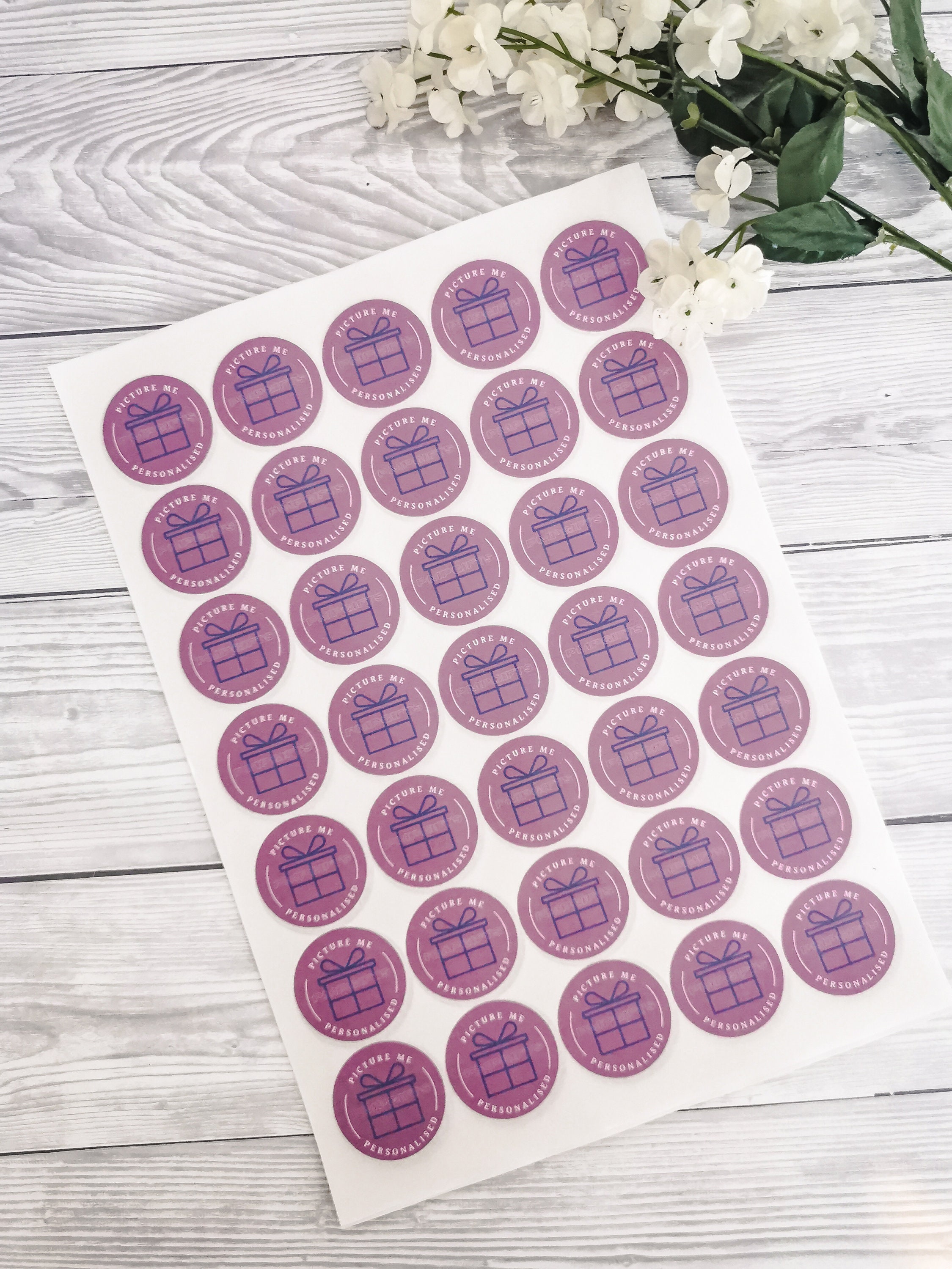 Personalized Logo Stickers, Matte Round Stickers (37mm) - Etsy