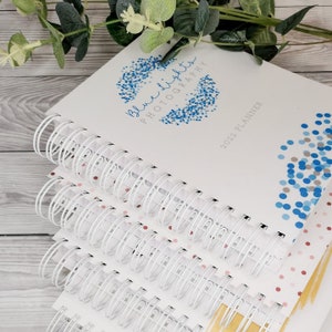 Personalised 2026, 12 month Planner Custom Design Covers, A5, Recycled Paper Inners, Business Planner, Diary, Custom Logo, Teacher Gift