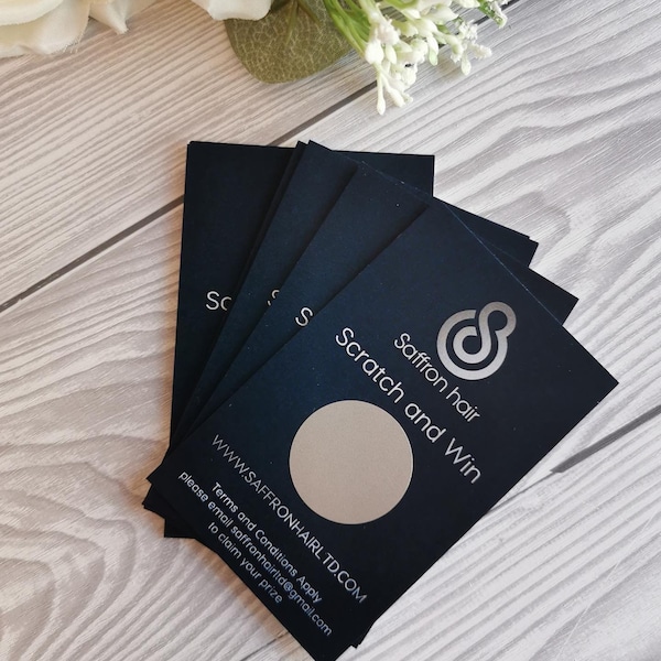 Custom Scratch and Win Cards, Promotional Business Cards