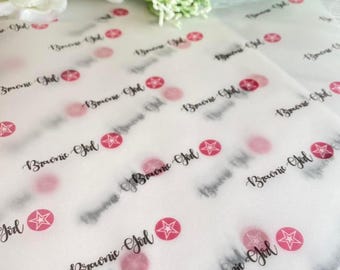 Custom Logo Vellum Packaging Paper, Business Wrapping (A3)