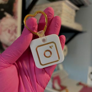 Portachiavi NFC personalizzato, portachiavi con prenotazione estetica, biglietto da visita, portachiavi Instagram, biglietto da visita digitale, portachiavi in acrilico, portachiavi intelligente,
