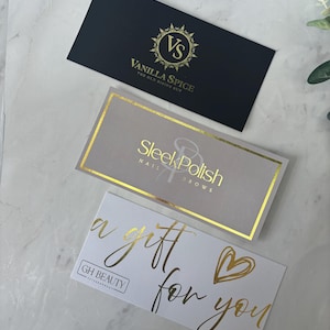Luxury gift vouchers, business gift vouchers, custom design, gold foil luxury gift voucher printing, gift voucher design, shiny vouchers