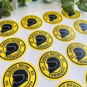 Circular 45mm Stickers, A4 Sheets, Matte Finish, Logo Stickers ...
