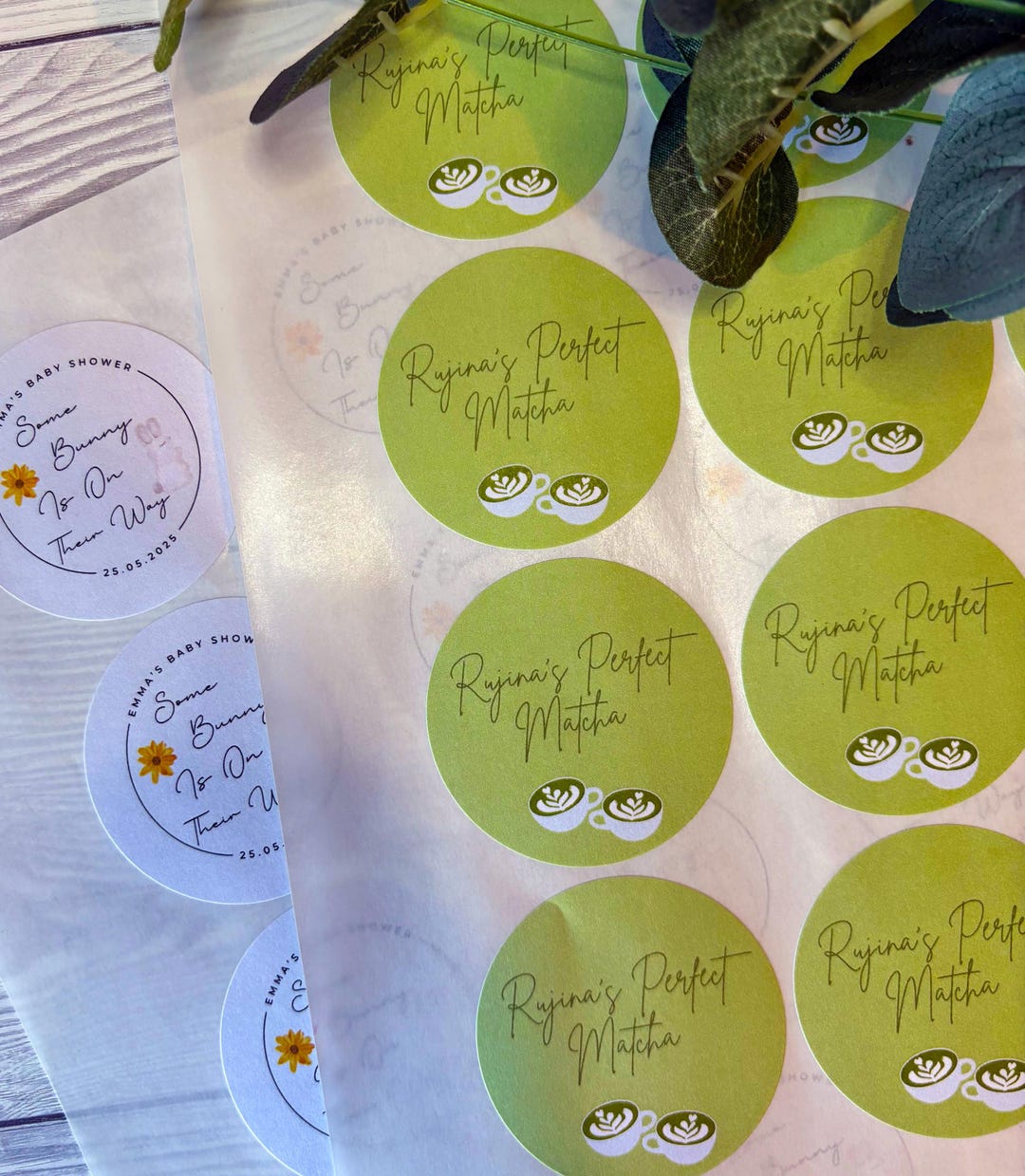 Personalized Logo Stickers, Custom Business Labels, 51mm Round Paper - Etsy
