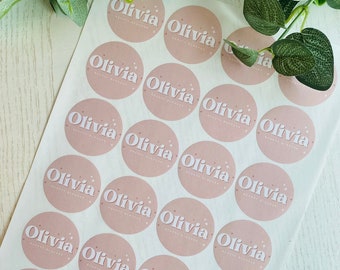 Personalized Logo Stickers, Matte Finish, Round Packaging Stickers (51mm)