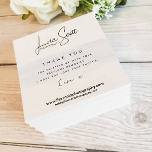Cartes de remerciement personnalisées, cartes de visite, étiquette à accrocher et partage, carte de compliment, feuillet de compliment, papeterie d'affaires