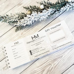 Custom Gift Vouchers, Business Gift Vouchers, Customisable Gift Voucher, Gift Voucher Printing, Gift Voucher Design, Business Stationery