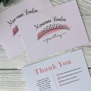 Tarjetas de agradecimiento personalizadas, tarjetas de presentación, etiquetas para compartir, tarjetas de felicitación, notas de felicitación, papelería comercial, belleza, estética
