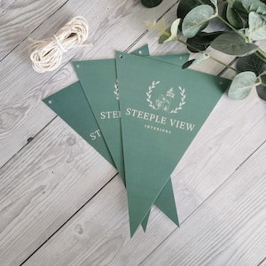 Custom bunting, reusable bunting flags, logo bunting, branded bunting, promotional, wedding bunting, pennant flags, custom decorations