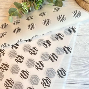Carta da imballaggio con logo personalizzato A3, pergamena, carta velina, carta da imballaggio, personalizzata, carta da regalo aziendale