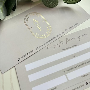 50 Luxury gift vouchers, metallic gift vouchers, luxury gift certificate, gold foil luxury gift voucher printing, gift voucher design, shiny