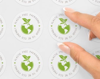 Eco Friendly Stickers, Plastic Free Packaging, Matte Finish